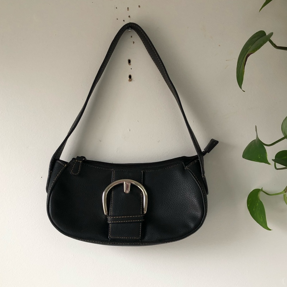 Leather Y2K shoulder bag
